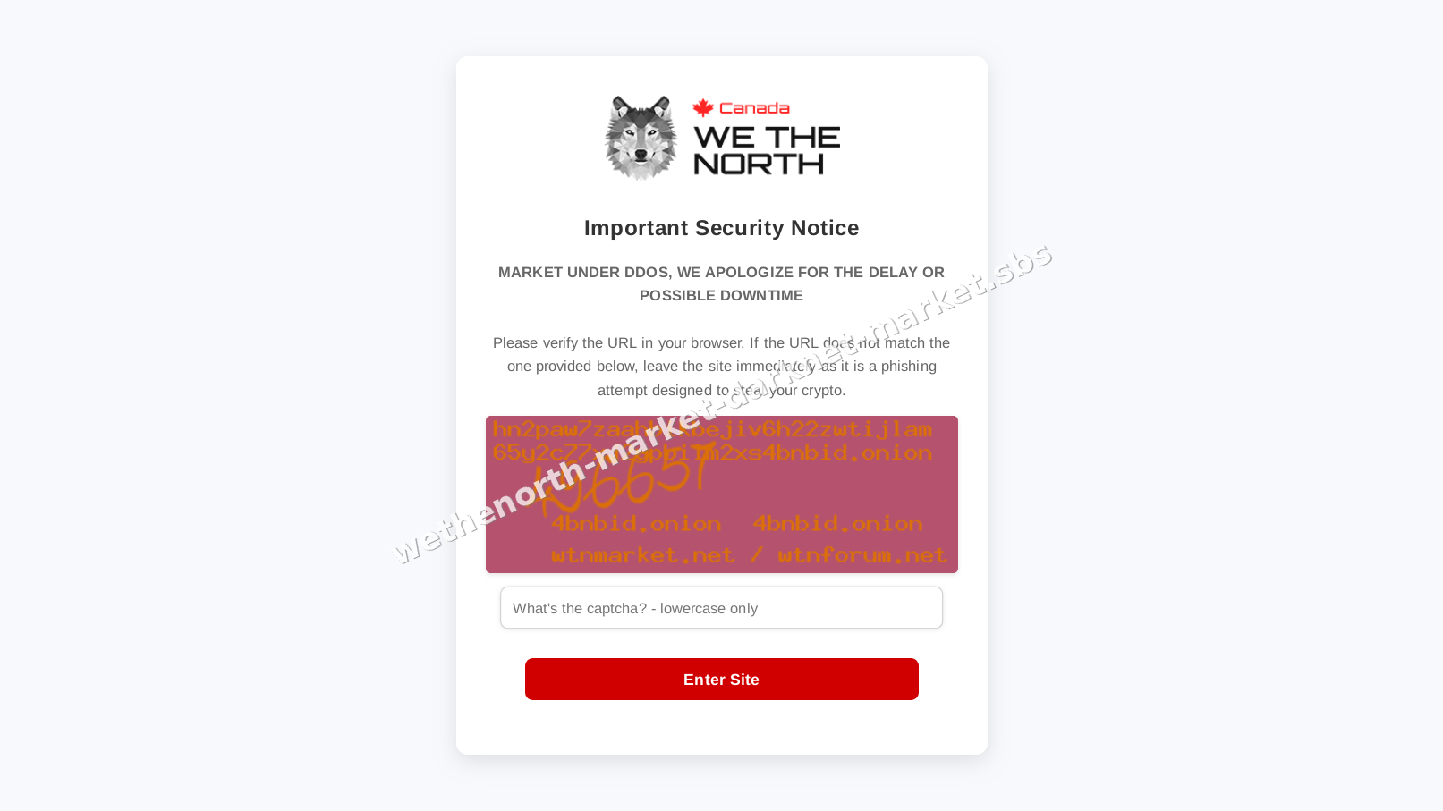 Wethenorth Market Darknet Market interface — view 3